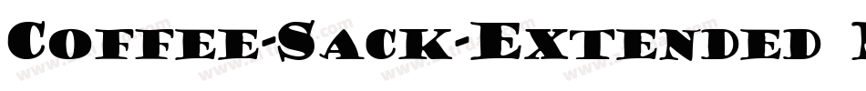 Coffee-Sack-Extended Normal字体转换